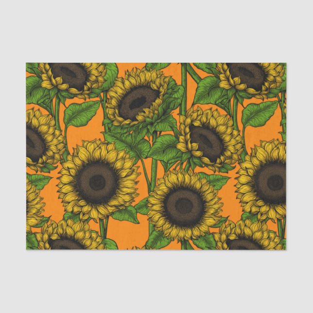 Sonnenblumen Seidenpapier (Vorderseite)