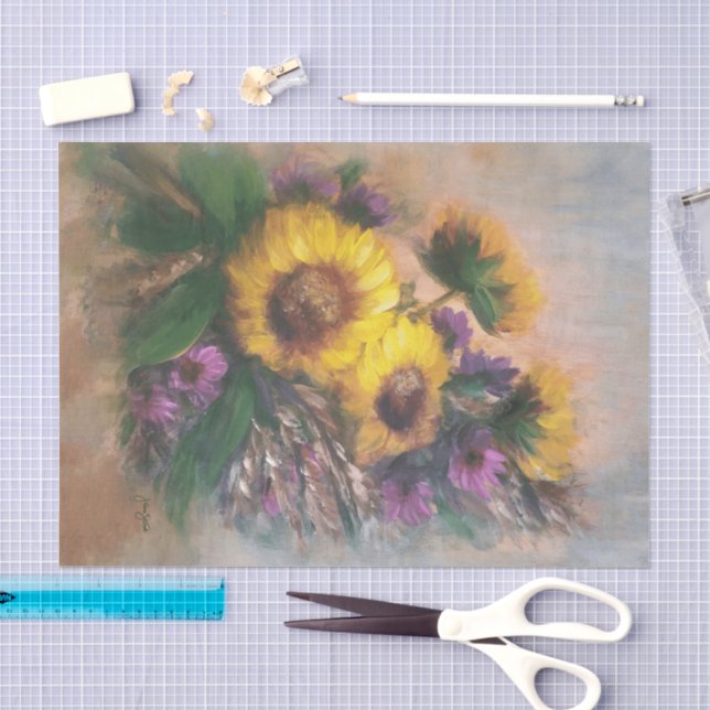 Sonnenblumen Seidenpapier (Handwerk)