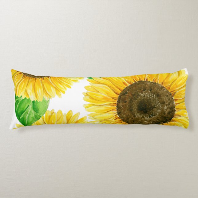 Sonnenblumen Seitenschläferkissen (Vorderseite)