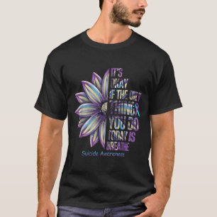 Sonnenblumen-Selbstmordpräventions-Wochen Teal P T-Shirt