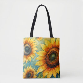 Sonnenblumen Serenity Leinwand Tasche