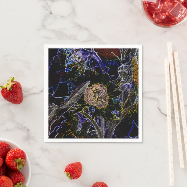 SONNENBLUMEN SERVIETTE (Beispiel)