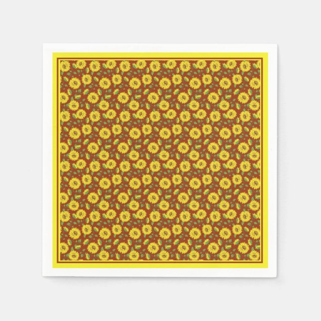Sonnenblumen Servietten (Vorderseite)