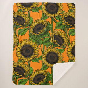 Sonnenblumen Sherpadecke