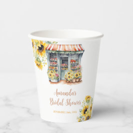 Sonnenblumen Sie ist vom Brautparty Pappbecher