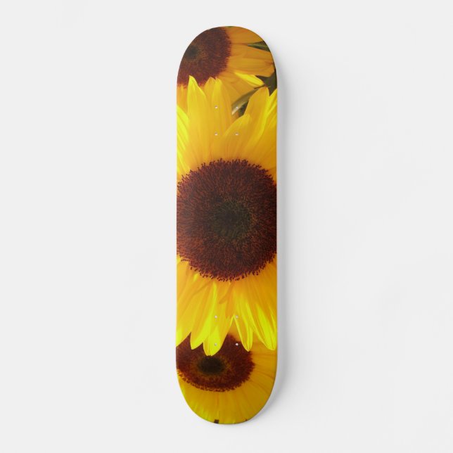 Sonnenblumen Skateboard (Vorderseite)