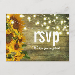 Sonnenblumen Sommer   Rustikale Amerikanische UAWG Postkarte