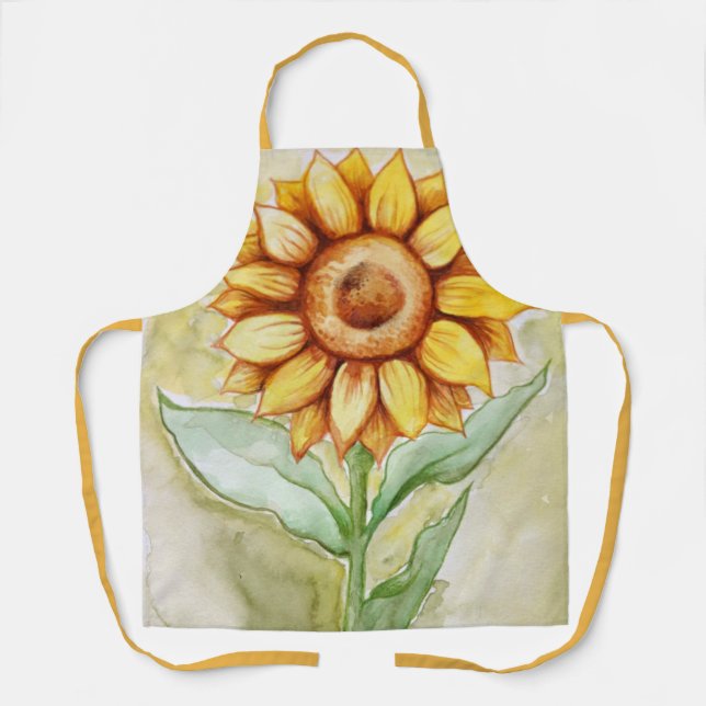 Sonnenblumen Sommer Schürze (Vorderseite)