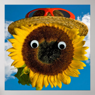 Sonnenblumen Sommer Spaß Poster