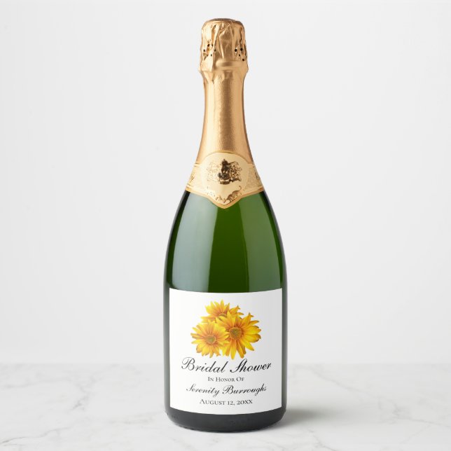 Sonnenblumen Sommergelbes Brautparty (Vorderseite)