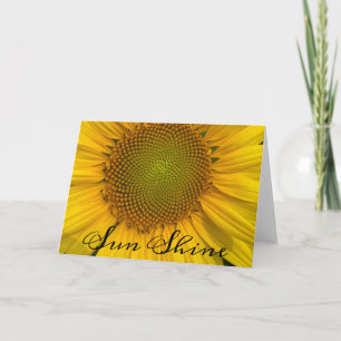 SONNENBLUMEN SONNENSCHEIN FOTO-GRUßKARTE KARTE