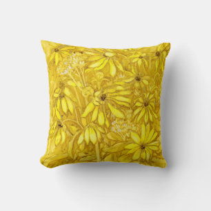 Sonnenblumen Sonnenschirme Blume Goldene Gelbe Blu Kissen