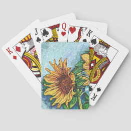 Sonnenblumen Spielkarten