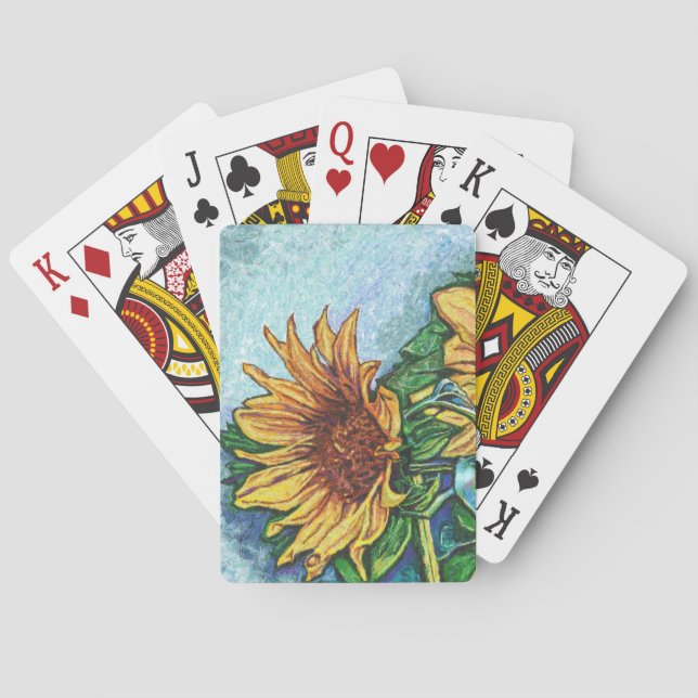 Sonnenblumen Spielkarten (Rückseite)