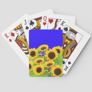 Sonnenblumen Spielkarten