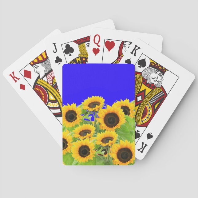Sonnenblumen Spielkarten (Rückseite)