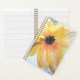 Sonnenblumen-Spiral-Notebook (5.5 x 8.5) Notizbuch