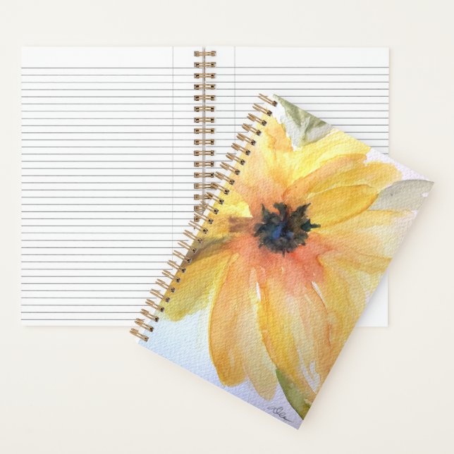 Sonnenblumen-Spiral-Notebook (5.5 x 8.5) Notizbuch (Innen)