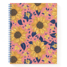 Sonnenblumen-SpiralNotebook