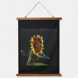 Sonnenblumen-Spotlight-Holz Topped Wall Tapestory Wandteppich Mit Holzrahmen