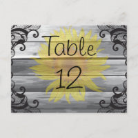 Sonnenblumen Stallholz und schwarze Spitzen