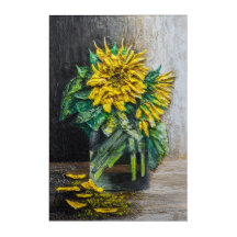 Sonnenblumen Stillleben Acrylmalerei