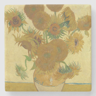 Sonnenblumen, Stillleben Ölgemälde, Van Gogh Steinuntersetzer