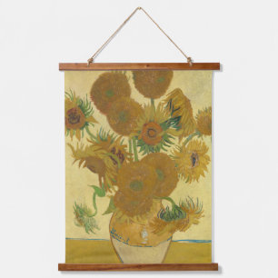 Sonnenblumen, Stillleben Ölgemälde, Van Gogh Wandteppich Mit Holzrahmen