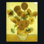 Sonnenblumen Stillleben, Van Gogh Poster<br><div class="desc">Van Gogh Still Life Vase mit Sonnenblumen Poster</div>
