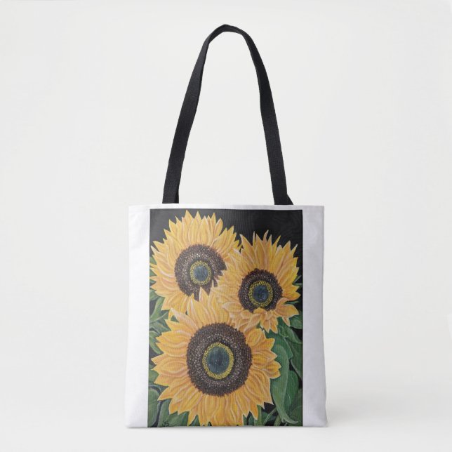 Sonnenblumen Strand/Lebensmittelgeschäft/Tüte Tasche (Vorderseite)