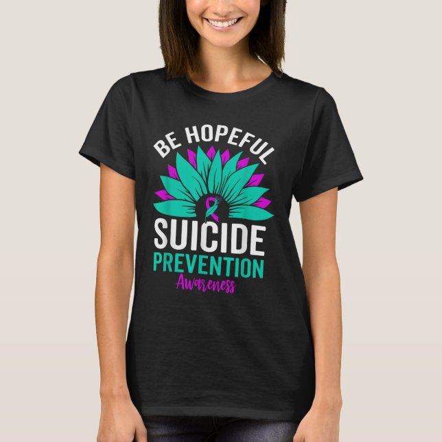 Sonnenblumen Suizid Prävention Sensibilisierung Ba T-Shirt (Vorderseite)