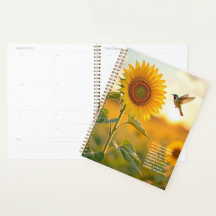 Sonnenblumen-Symbolik-Kalender Planer