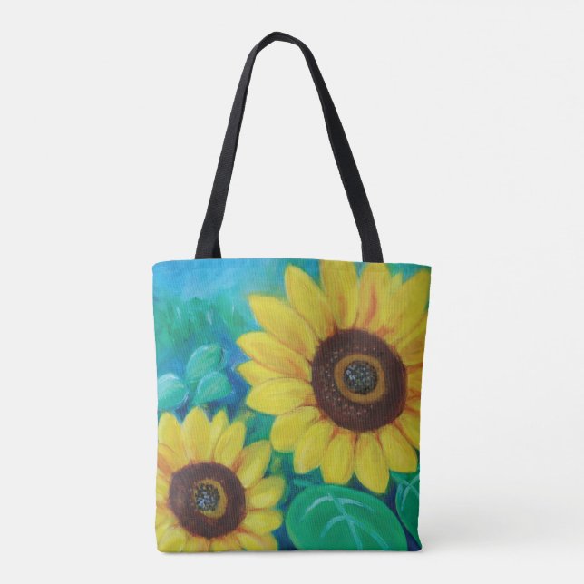 Sonnenblumen Tasche (Rückseite)