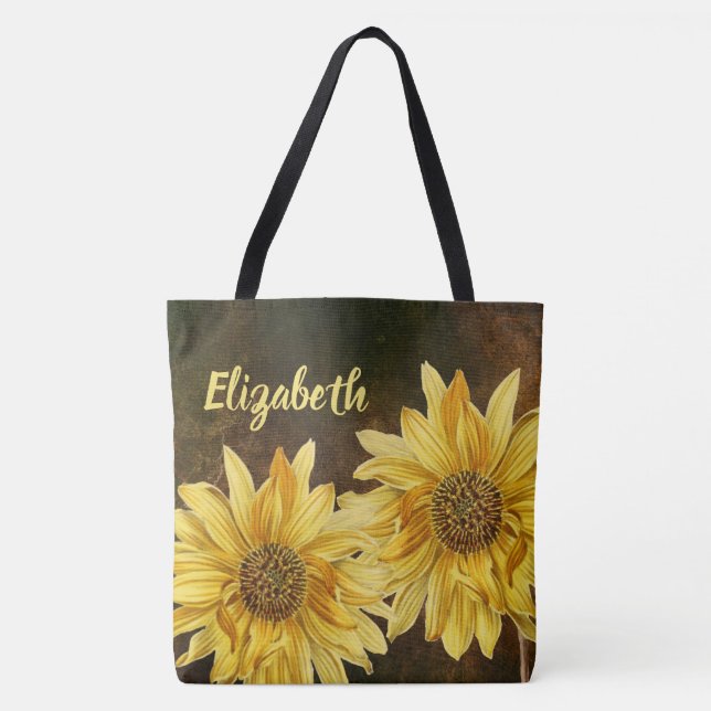 Sonnenblumen Tasche (Vorderseite)
