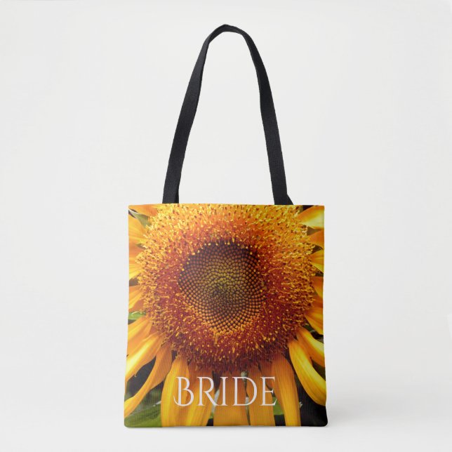 Sonnenblumen-Tasche für die Braut Tasche (Vorderseite)