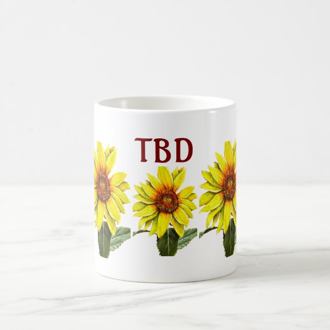 Sonnenblumen-Tasse Kaffeetasse (Mittel)