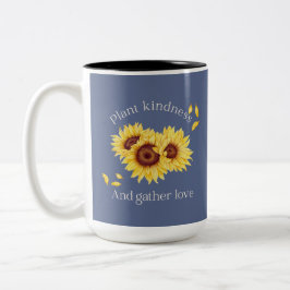 Sonnenblumen-Tasse Zweifarbige Tasse