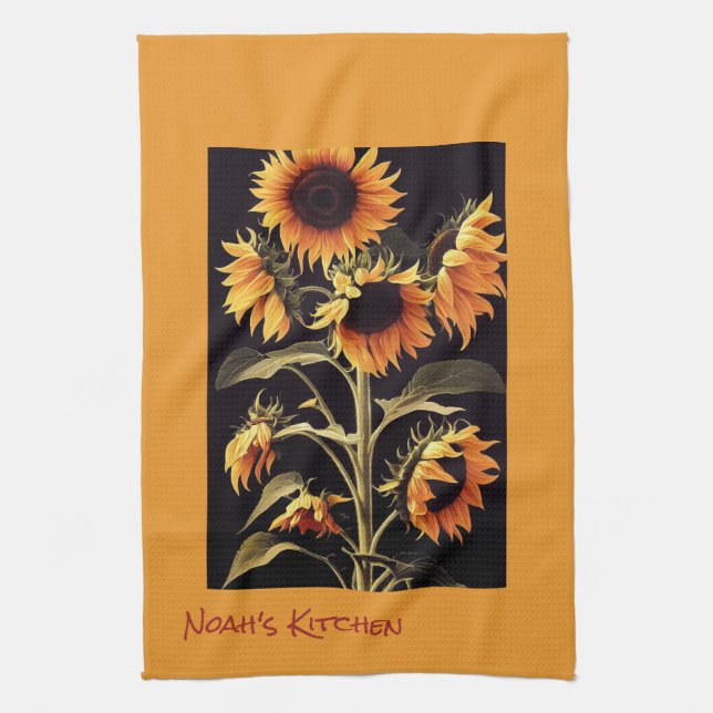 Sonnenblumen Tee Küchentücher (Vertikal)