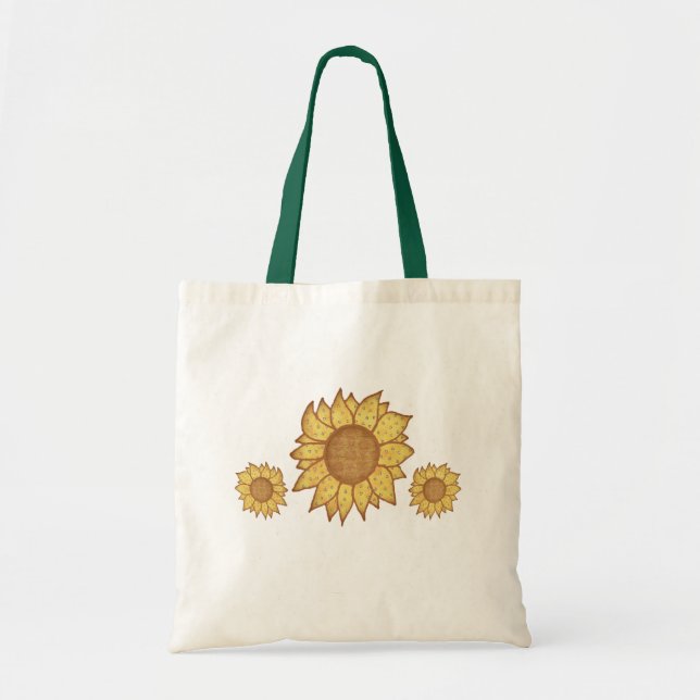 Sonnenblumen Tote Tasche (Vorne)