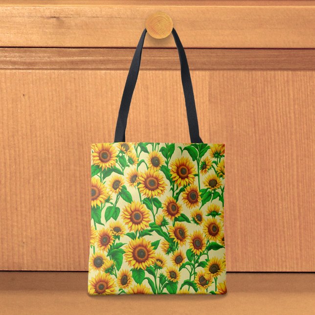 Sonnenblumen-Tragetasche Tasche (Tote bag with sunflowers)