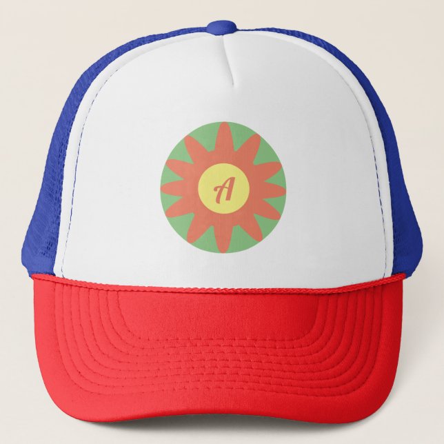 Sonnenblumen Truckerkappe (Vorderseite)