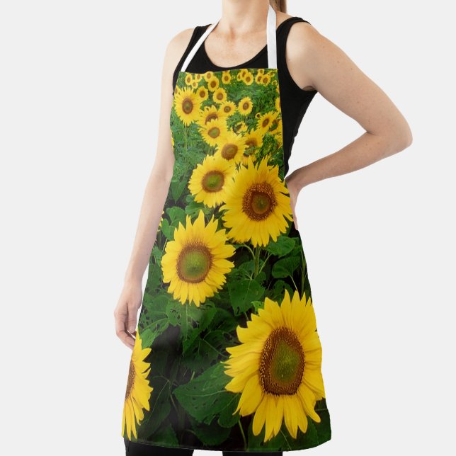 Sonnenblumen Überdrucklange Schürze (InSitu)