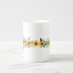 Sonnenblumen Ukraine Unterstützung Suppe Mug Prozellantasse