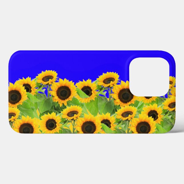 Sonnenblumen - ukrainische Flagge Friedensfreiheit Case-Mate iPhone Hülle (Rückseite (Horizontal))
