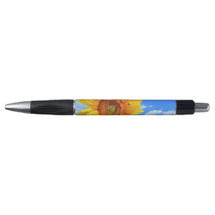 Sonnenblumen und Bienen am Blue Sky Pen Summer Day Kugelschreiber