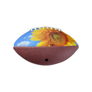 Sonnenblumen und Bienenfußball Football