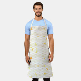 Sonnenblumen und Bienenreihen - Design fünf Schürze