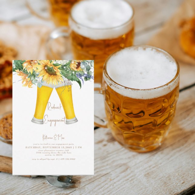 Sonnenblumen und Bierbindungspartei Einladung (Von Creator hochgeladen)
