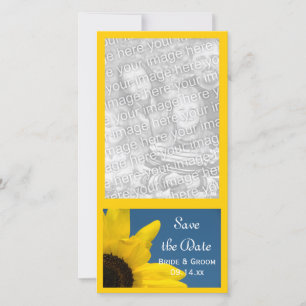 Sonnenblumen und Blauer Himmel Hochzeit speichern  Save The Date