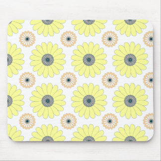Sonnenblumen und blühendes, nahtloses Muster Mousepad